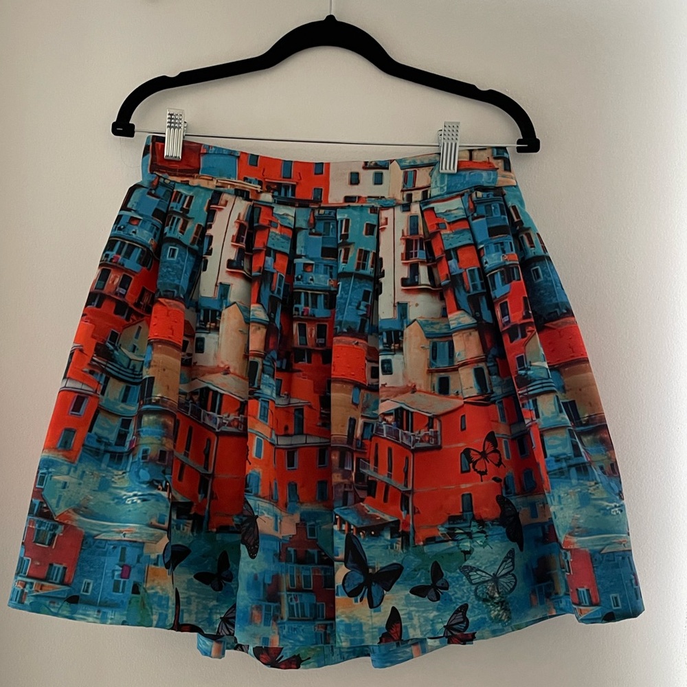 Alice and Olivia Venetian print skirt